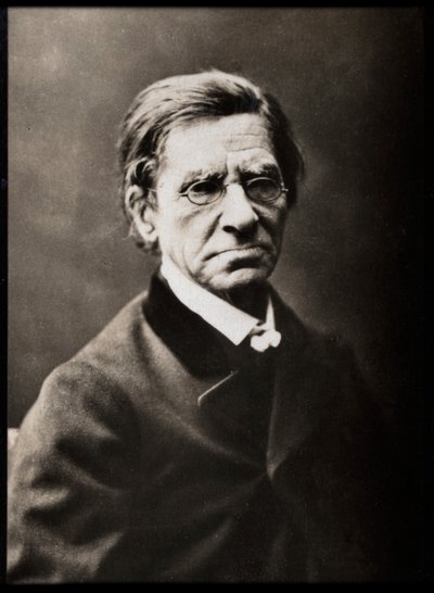 Portret van Emile Littre (1801-1881), Franse lexicograaf en filosoof door French Photographer
